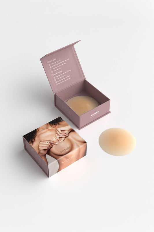 No-Show / Reusable Adhesive Nipple Covers / Buff / 3in.