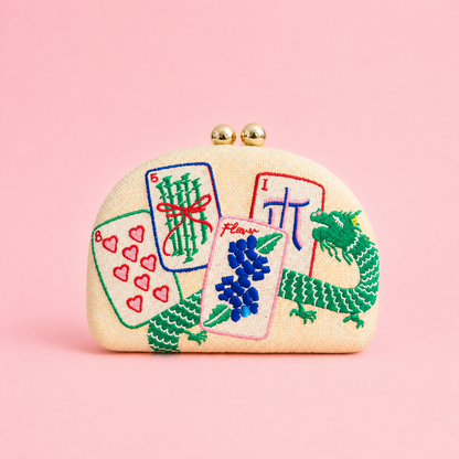 Handbags / Embroidered Majong Clutch