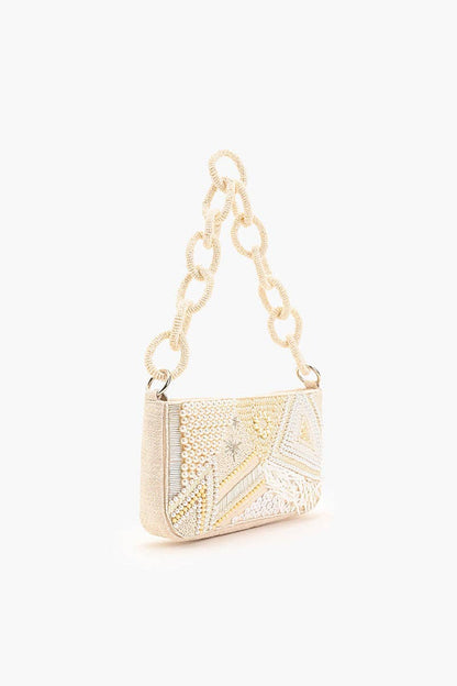 Handbag /  Shimmering Sands Embellished Shoulder Bag