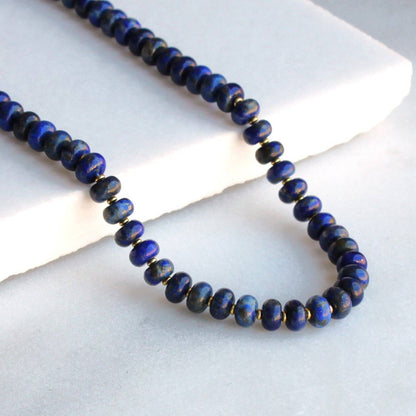 Necklace / Midnight Skies Lapis  16 inch
