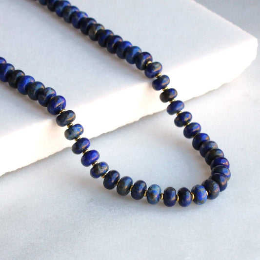Necklace / Midnight Skies Lapis  16 inch