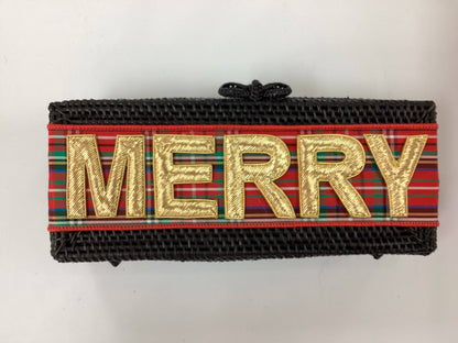 The Colette Red Plaid  "MERRY" Clutch