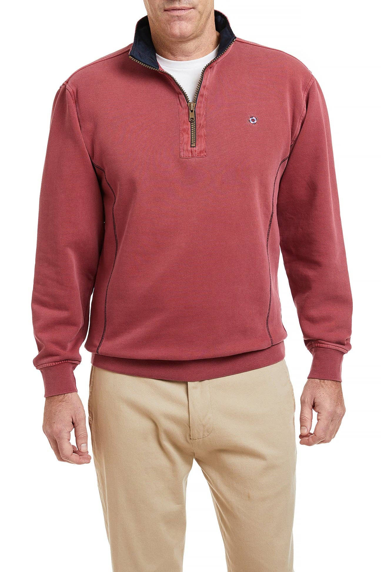 The Breakwater Quarter Zip /  Weathered Red