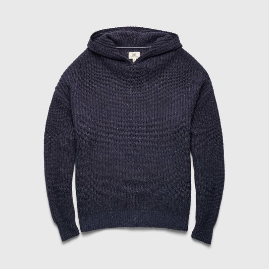 Stan Knit Hooded Sweater / Navy Heather