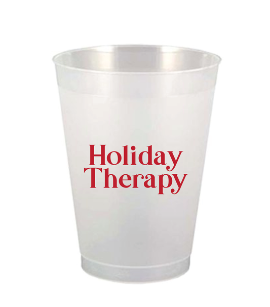 Frosted Holiday Therapy Cups