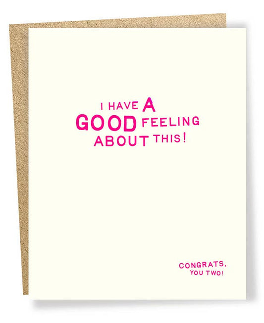 Greeting Card - Good Feeling (Congrats)