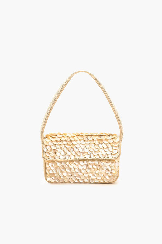 Handbag  /  Rainbow Shell Beaded Shoulder Bag