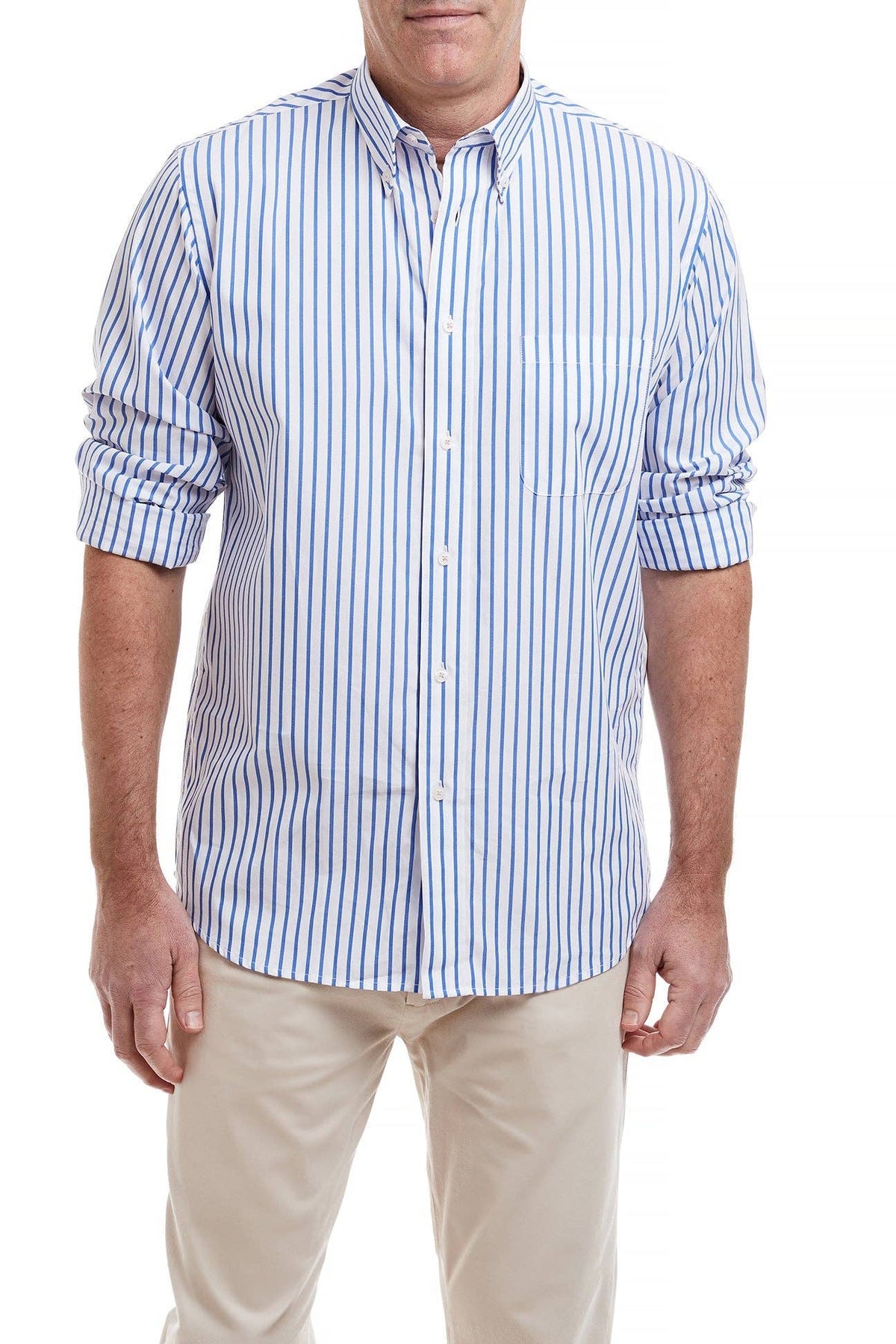 Tops / Chase Cotton Stripe / Blue/White