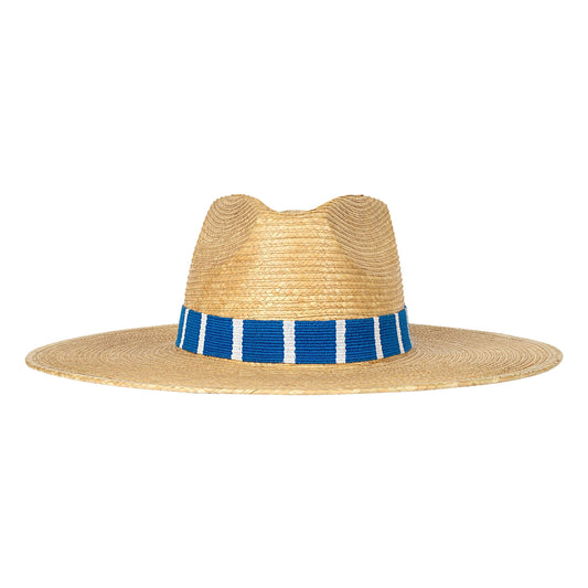 Sun Hat / Blue and White