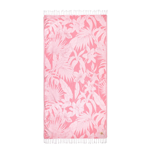Turkish Beach Towel / Pink Jungle