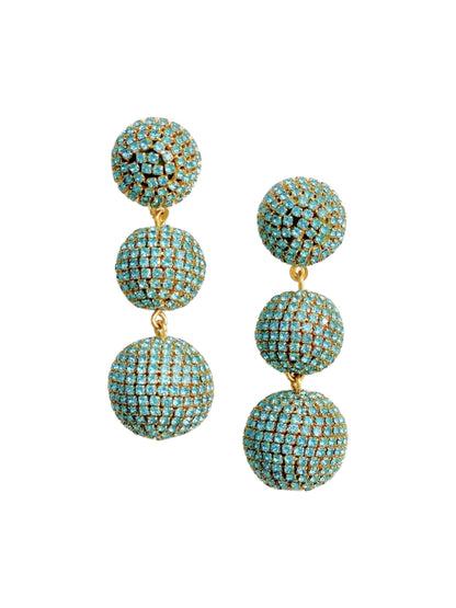 Earrings / Pave Triple Lantern  / Tiffany