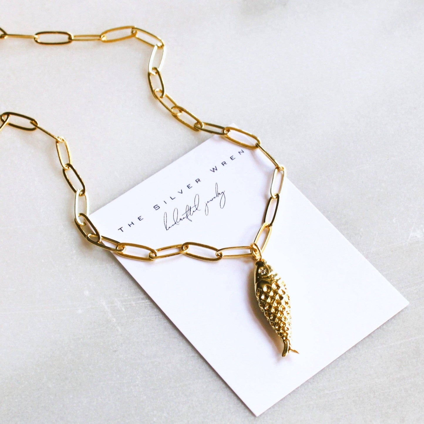 Necklace / Remi Gold Fish Pendant
