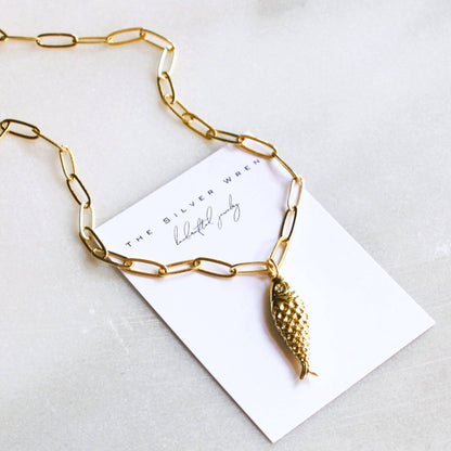 Necklace / Remi Gold Fish Pendant
