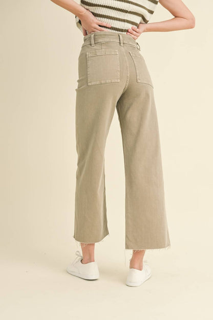 Pants / Wide Leg Denim / Beige