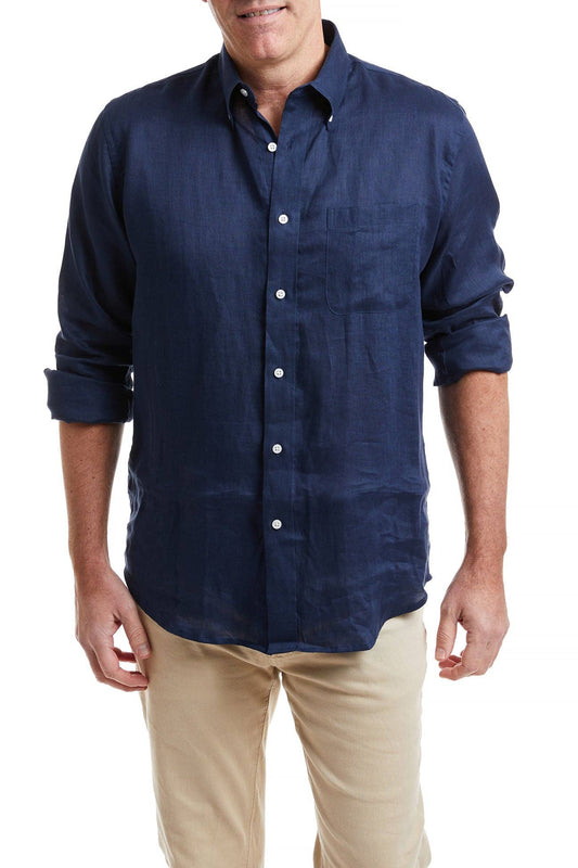 The Chase Shirt Nantucket Linen / Navy