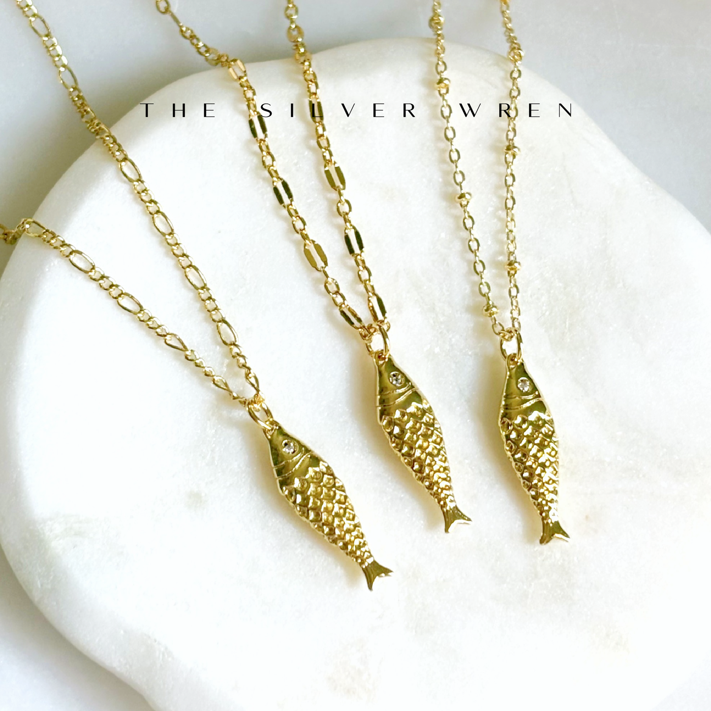 Necklace /  The Gold Fish Pendant 16"