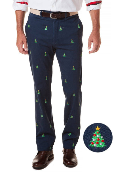 Pants / Harbor Stretch Navy Khaki / Xmas Tree