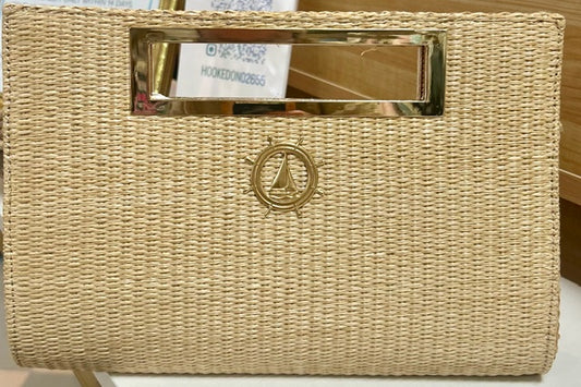 Straw Chloe Straw / Sailboat Charm
