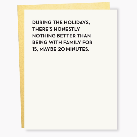 Greeting Card - Twenty Minutes (Holiday box set of 6)