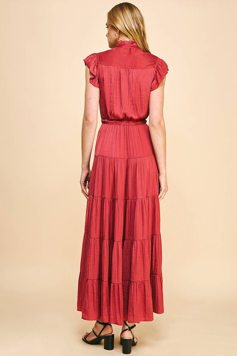 Silky Tiered Maxi