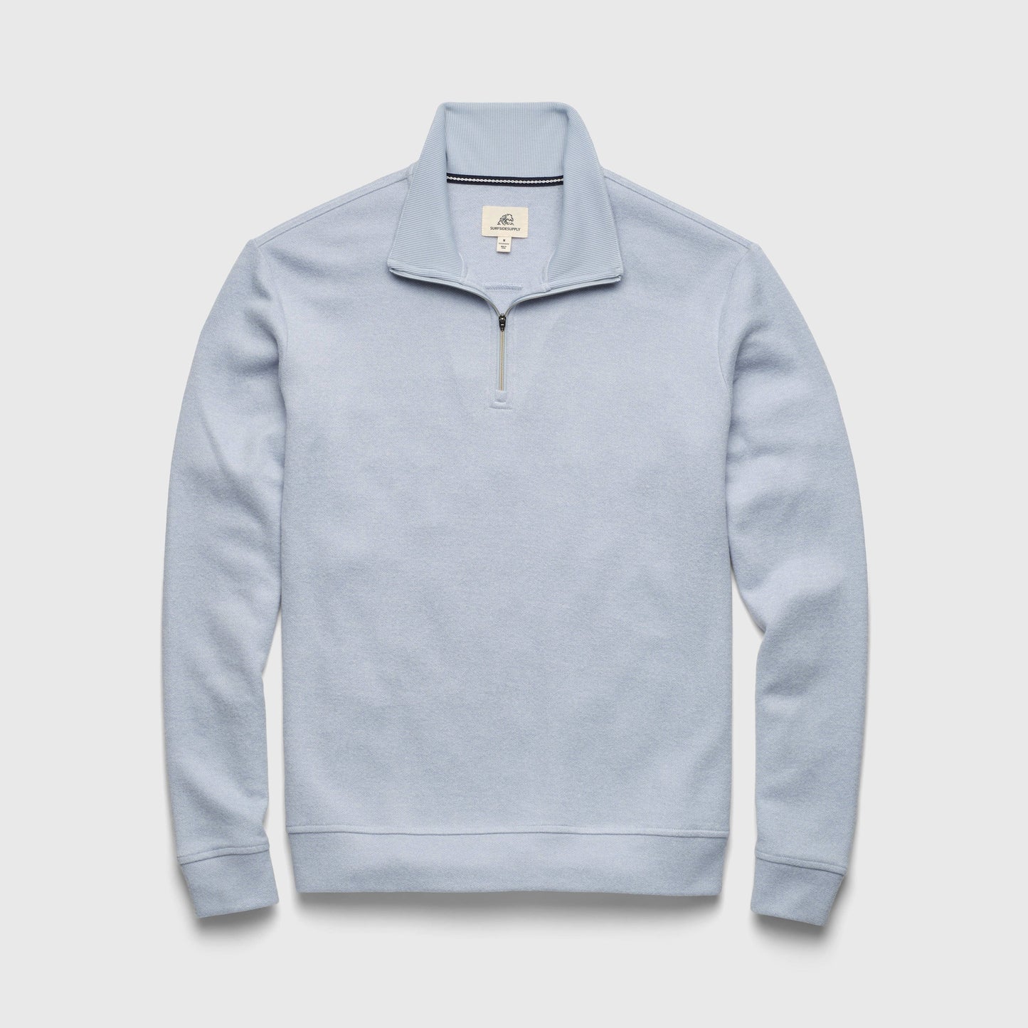 Quarter Zip / Bobby Cashmist Fleece / Light Blue Heather
