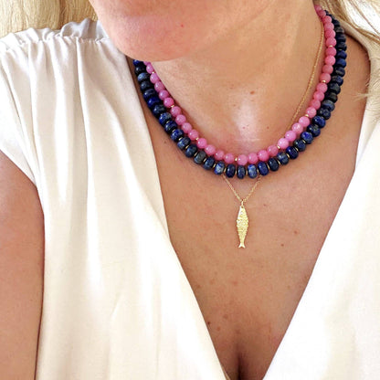 Necklace / Midnight Skies Lapis 18 inch
