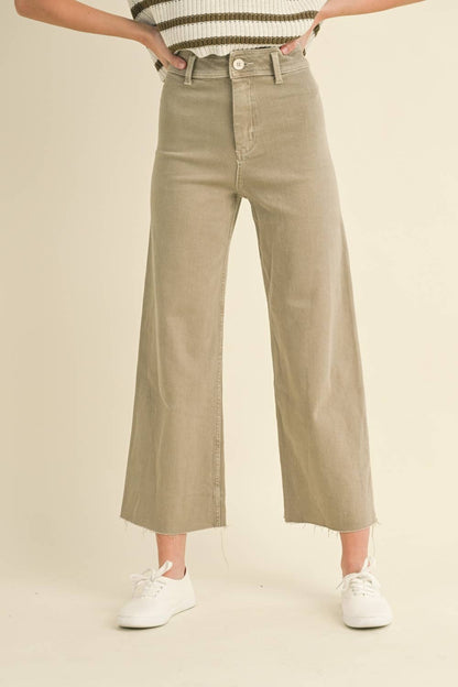 Pants / Wide Leg Denim / Beige