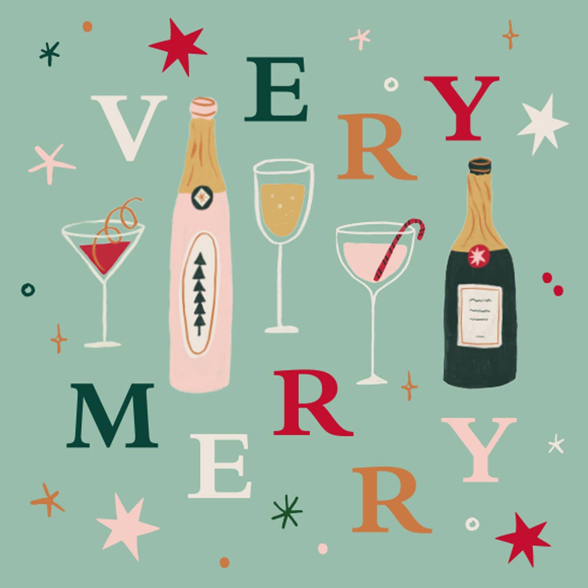 Cocktail Napkins / Very Merry