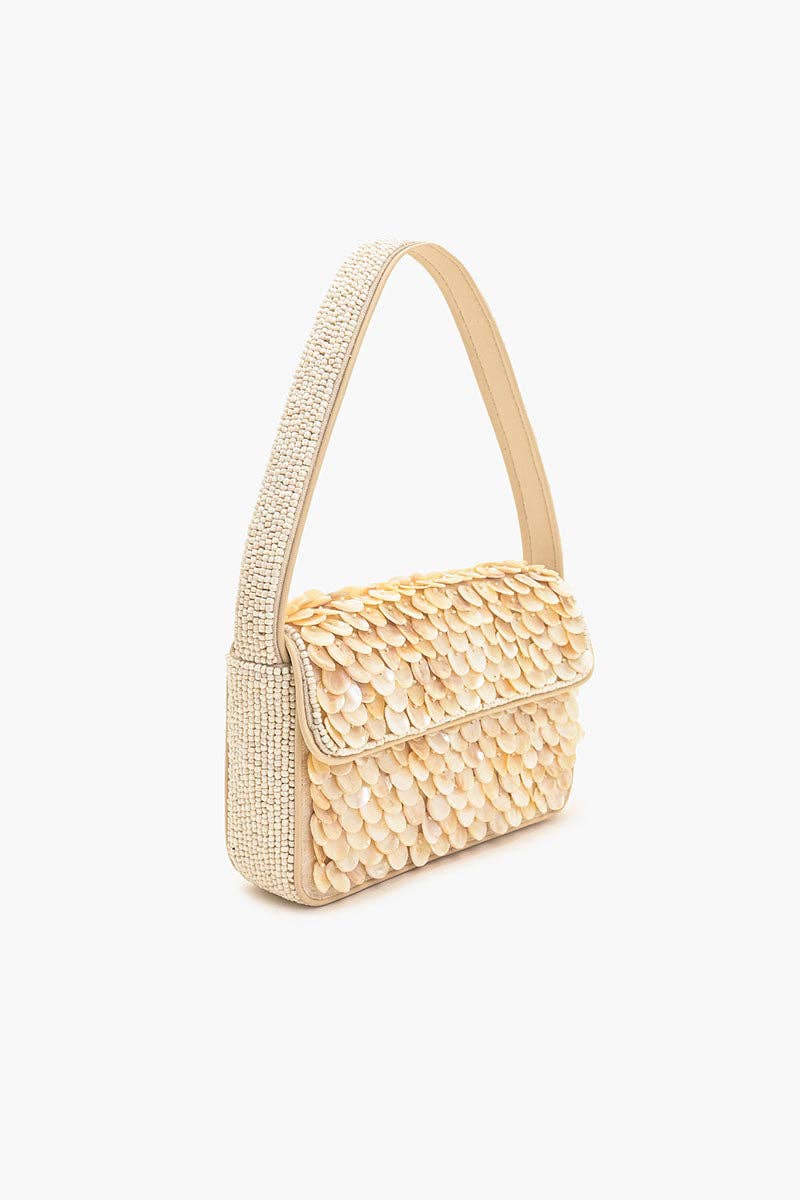 Handbag  /  Rainbow Shell Beaded Shoulder Bag