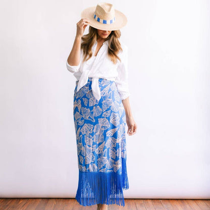 Sarong / Mermaid Ruby Fringe / Royal