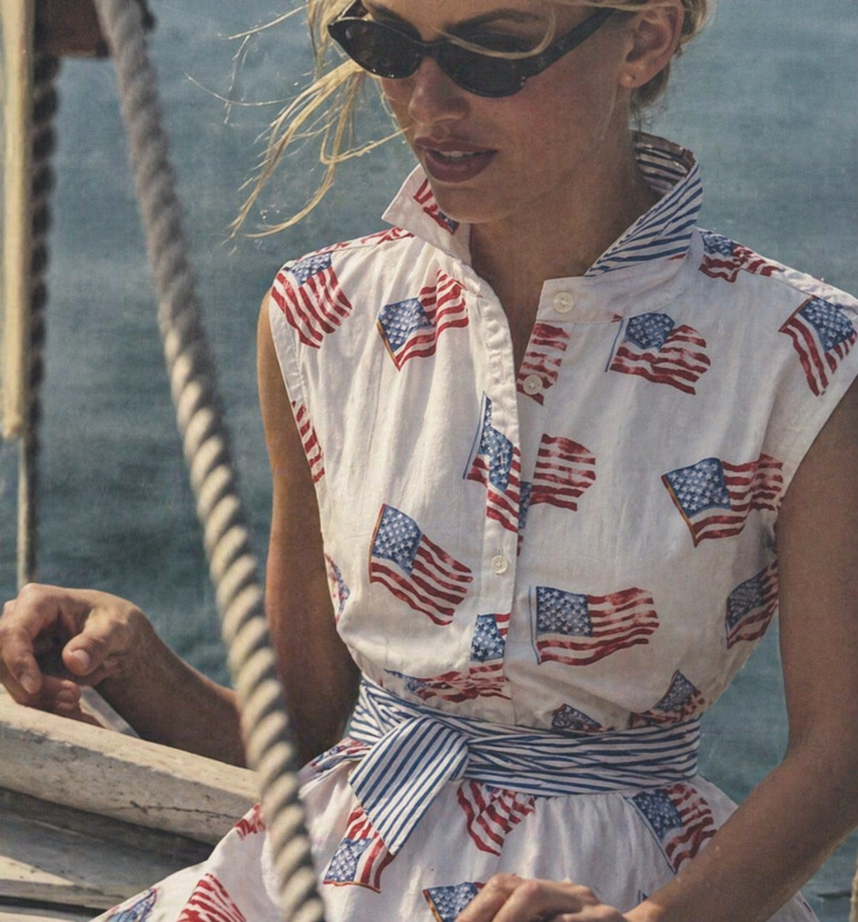 Dresss /  Sconset Sleeveless Flag Dress
