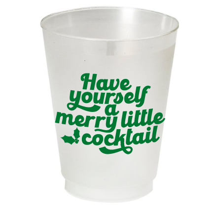 Frosted Merry Cocktail Cups