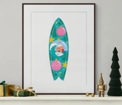Puzzles - Surfing Santa