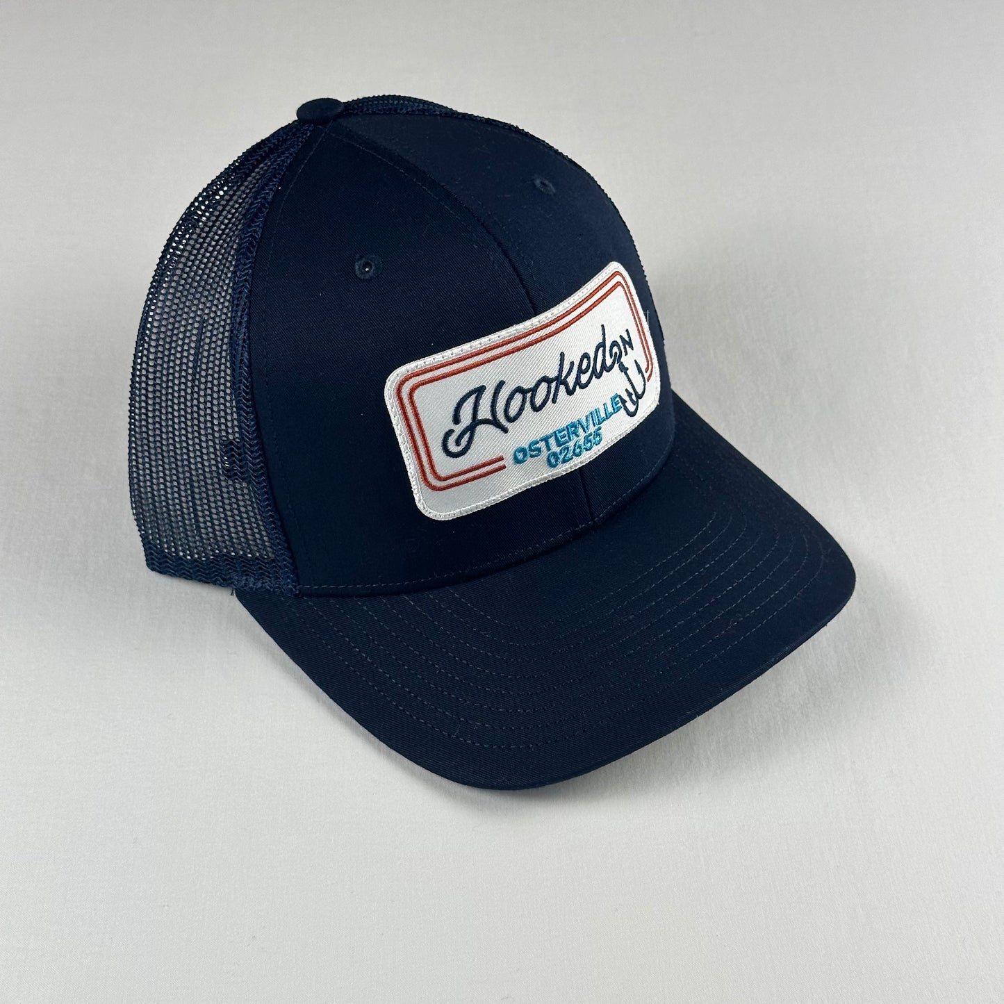 Hooked On Trucker Cap Navy with Red/Navy/Teal