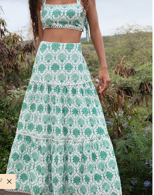 Kaitlin Palm Springs Midi Skirt Set