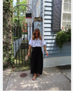 The Serena Maxi Skirt  Black