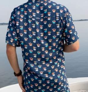 The Margaritaville Boat Drinks Shirt / Navy