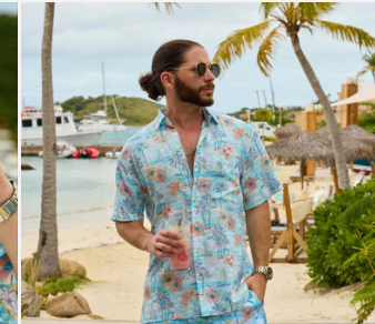 The BVI Short Sleeve Button Down / Light Blue