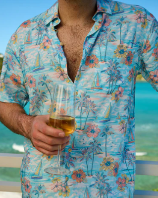 The BVI Short Sleeve Button Down / Light Blue