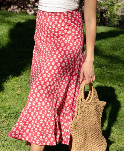 The Mary Hope Skirt / Deep Pink