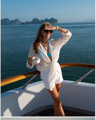 Tops / The Riviera Linen Tunic / Sheer White