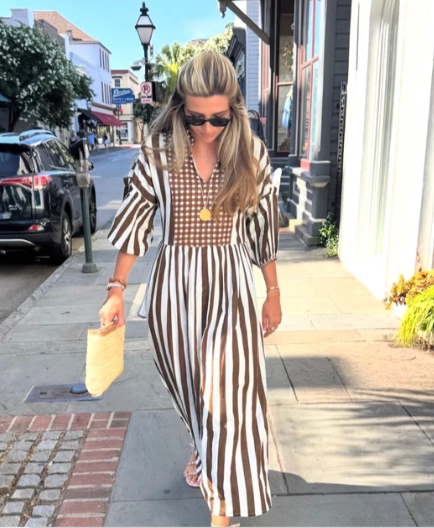 Dresses / Eloise Maxi / Truffle Brown