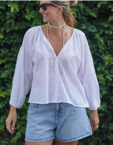 Tops / The Karen Long Sleeve / White