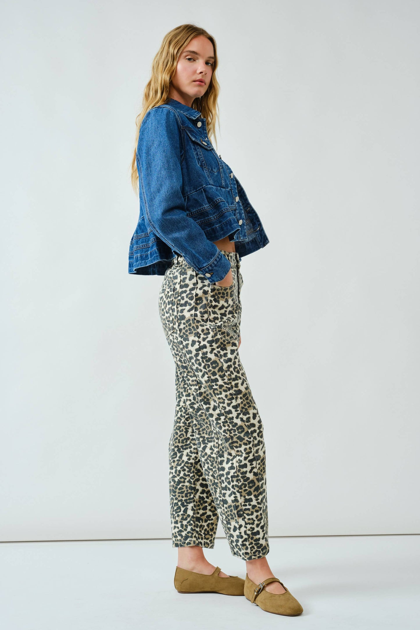 Peplum Denim Jacket