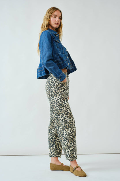 Peplum Denim Jacket