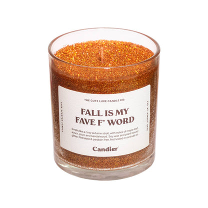 Soy Candle - Fall Is My Fave F' Word Scent