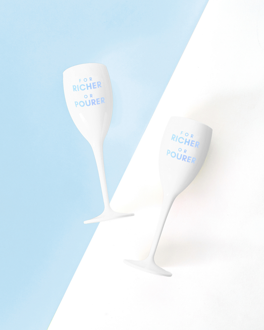 Champagne Flute - For Richer or Pourer
