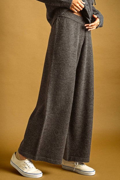 Pants / Knit Sweater Pant / Charoal