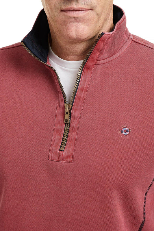 The Breakwater Quarter Zip /  Weathered Red