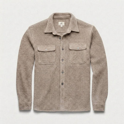 Tops / Dylan Waffle Fleece Shirt Jacket / Camel